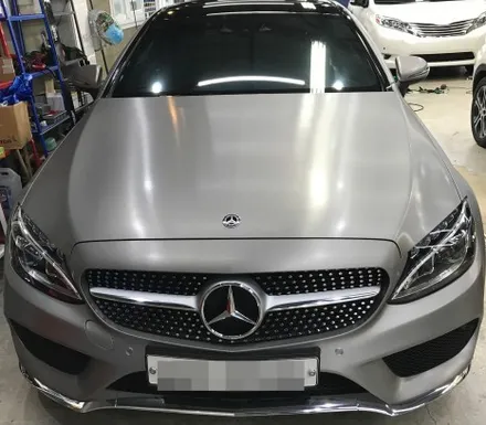 스타일게러지 [ 벤츠 C200 쿠페] 3M 브러쉬 티타늄 전체 랩핑 시공 / 서울 양천, 구로, 강서, 영등포, 부천