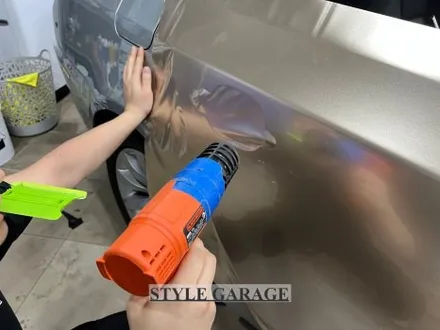 일산 BMW E60 528i 샴페인골드 퓨어화이트 전체랩핑 크롬죽이기 휠 랩핑 시공기 / 양천구 신정동