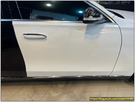 벤츠 S350d 전체 랩핑 시공 다이아몬드 화이트 펄 / 서울 양천, 구로, 강서, 영등포, 부천