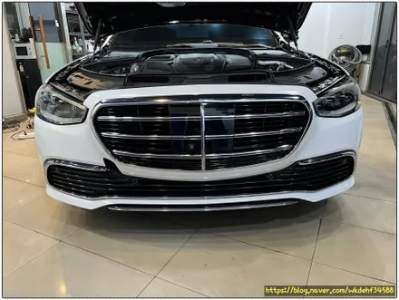 벤츠 S350d 전체 랩핑 시공 다이아몬드 화이트 펄 / 서울 양천, 구로, 강서, 영등포, 부천