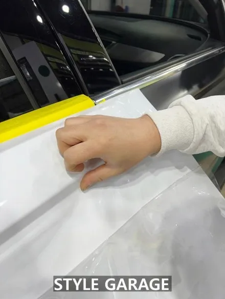 아우디 A6 전체랩핑 재시공 퓨어 화이트 순정보다 더 순정 같은 시공 / 양천구 신정동