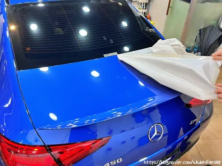 CLS450 4matic 대환장 사틴화이트 전체랩핑시공기 / 서울 양천, 구로, 강서, 영등포, 부천