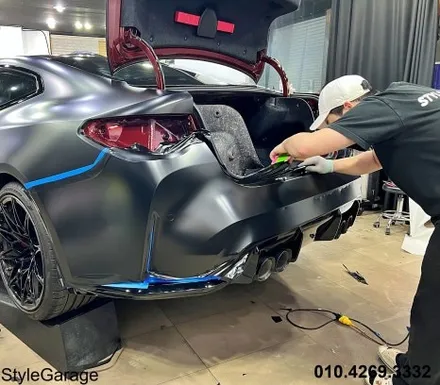 BMW G82 M4 전체랩핑 사틴블랙 시들지 않는 인기 송파구랩핑 잘 하는 곳 하남 랩핑 BMW 랩핑 잘 하는 곳 / 양천구 신정동