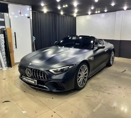 벤츠 SL63AMG 무광블랙 전체랩핑 및 도어잼 랩핑 벤츠랩핑 가격 아깝지 않은 무결점 퀄리티 / 양천구 신정동