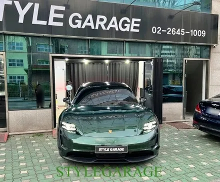 포르쉐 타이칸4 전체랩핑 휠랩핑 차키랩핑 리얼후기 타이칸 미드나잇그린 / 양천구 신정동