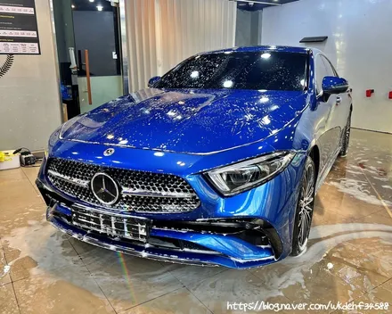 CLS450 4matic 대환장 사틴화이트 전체랩핑시공기 / 서울 양천, 구로, 강서, 영등포, 부천