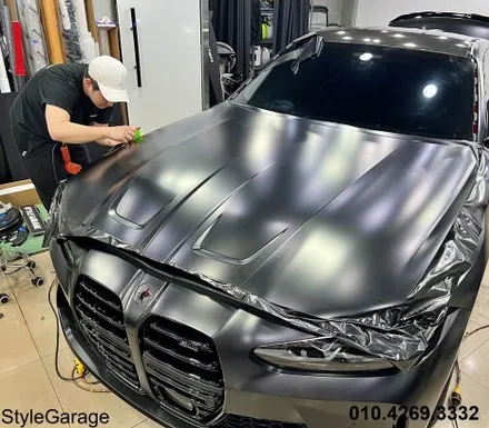 BMW G82 M4 전체랩핑 사틴블랙 시들지 않는 인기 송파구랩핑 잘 하는 곳 하남 랩핑 BMW 랩핑 잘 하는 곳 / 양천구 신정동