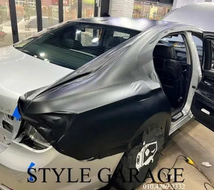 부천랩핑 리얼 후기 BMW 730d 무광블랙 전체랩핑 실내 카본 랩핑 / 양천구 신정동
