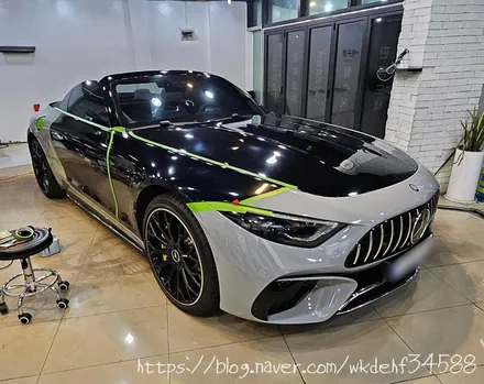 벤츠 정통 로드스터 SL63 AMG 전체랩핑으로 완벽 DRESS UP!! / 서울 양천, 구로, 강서, 영등포, 부천