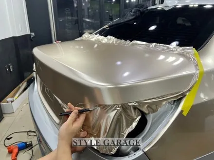 일산 BMW E60 528i 샴페인골드 퓨어화이트 전체랩핑 크롬죽이기 휠 랩핑 시공기 / 양천구 신정동