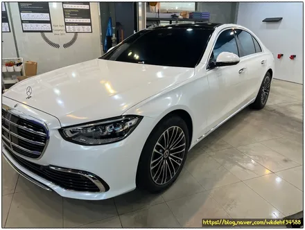 벤츠 S350d 전체 랩핑 시공 다이아몬드 화이트 펄 / 서울 양천, 구로, 강서, 영등포, 부천