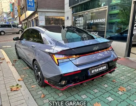 아반떼 랩핑 아반떼 n라인 오너 필수 아이템 사이드실 몰딩 랩핑 루프스킨 / 양천구 신정동