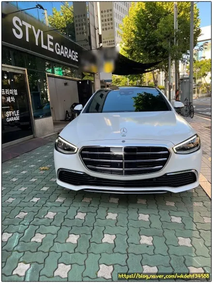 벤츠 S350d 전체 랩핑 시공 다이아몬드 화이트 펄 / 서울 양천, 구로, 강서, 영등포, 부천