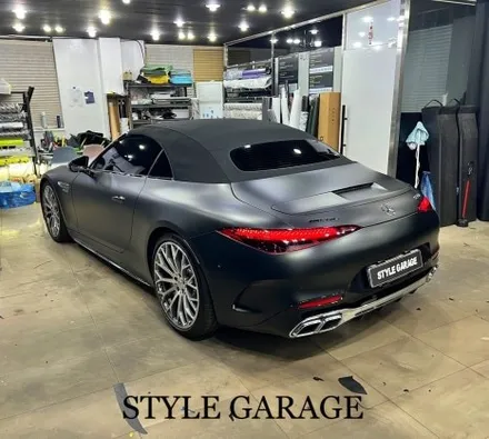 벤츠 SL63AMG 무광블랙 전체랩핑 및 도어잼 랩핑 벤츠랩핑 가격 아깝지 않은 무결점 퀄리티 / 양천구 신정동