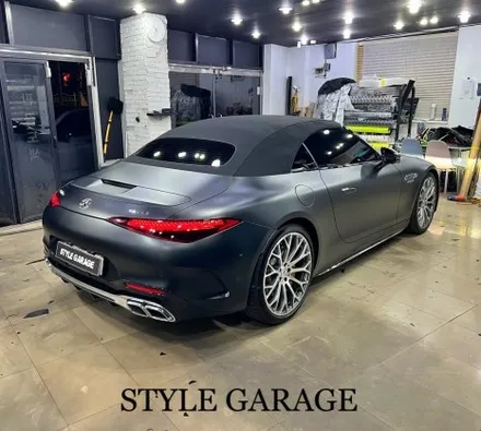벤츠 SL63AMG 무광블랙 전체랩핑 및 도어잼 랩핑 벤츠랩핑 가격 아깝지 않은 무결점 퀄리티 / 양천구 신정동