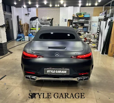 벤츠 SL63AMG 무광블랙 전체랩핑 및 도어잼 랩핑 벤츠랩핑 가격 아깝지 않은 무결점 퀄리티 / 양천구 신정동