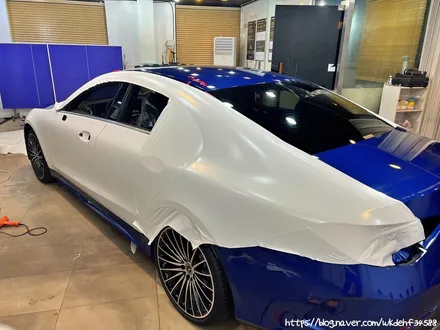 CLS450 4matic 대환장 사틴화이트 전체랩핑시공기 / 서울 양천, 구로, 강서, 영등포, 부천