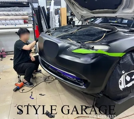 부천랩핑 리얼 후기 BMW 730d 무광블랙 전체랩핑 실내 카본 랩핑 / 양천구 신정동