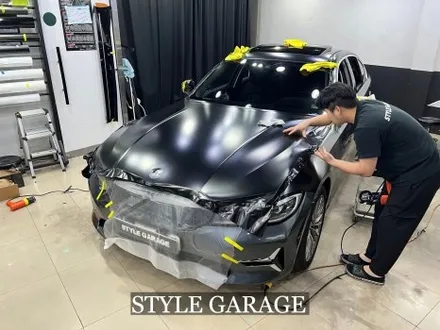 BMW 330i 사틴블랙 전체 랩핑 시공기 블랙하면 사틴 매트!! / 양천구 신정동