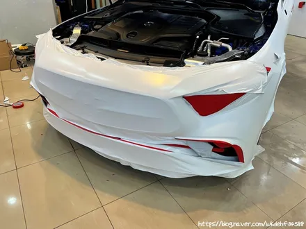 CLS450 4matic 대환장 사틴화이트 전체랩핑시공기 / 서울 양천, 구로, 강서, 영등포, 부천