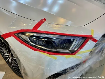 CLS450 4matic 대환장 사틴화이트 전체랩핑시공기 / 서울 양천, 구로, 강서, 영등포, 부천