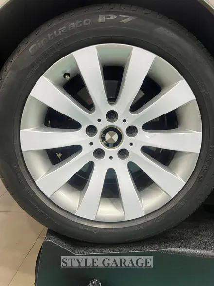 일산 BMW E60 528i 샴페인골드 퓨어화이트 전체랩핑 크롬죽이기 휠 랩핑 시공기 / 양천구 신정동