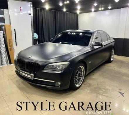부천랩핑 리얼 후기 BMW 730d 무광블랙 전체랩핑 실내 카본 랩핑 / 양천구 신정동
