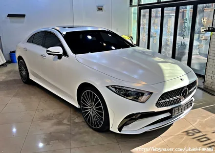 CLS450 4matic 대환장 사틴화이트 전체랩핑시공기 / 서울 양천, 구로, 강서, 영등포, 부천