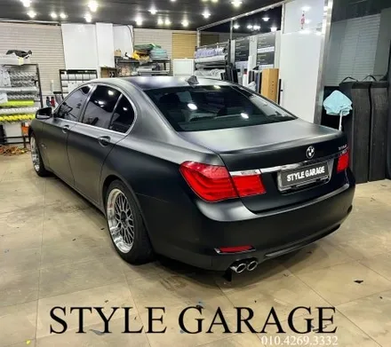 부천랩핑 리얼 후기 BMW 730d 무광블랙 전체랩핑 실내 카본 랩핑 / 양천구 신정동