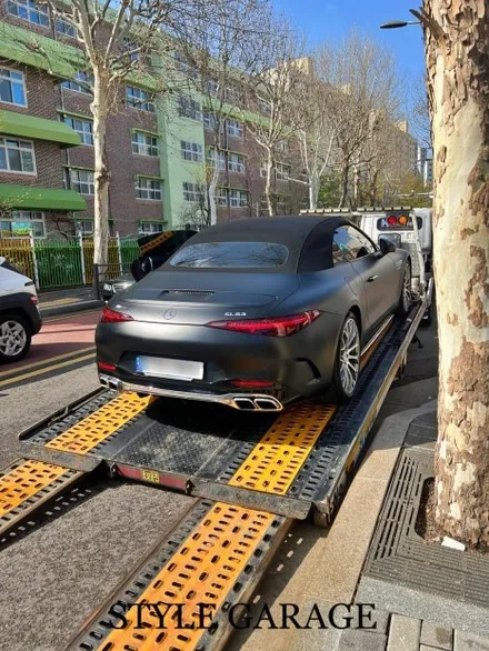 벤츠 SL63AMG 무광블랙 전체랩핑 및 도어잼 랩핑 벤츠랩핑 가격 아깝지 않은 무결점 퀄리티 / 양천구 신정동