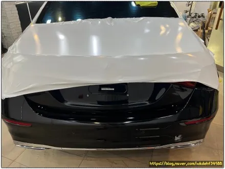 벤츠 S350d 전체 랩핑 시공 다이아몬드 화이트 펄 / 서울 양천, 구로, 강서, 영등포, 부천