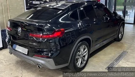 다크 그레이 색상 전체 랩핑 시공기 BMW X4 / 서울 양천, 구로, 강서, 영등포, 부천