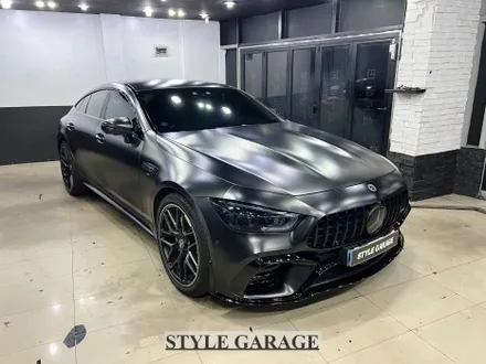 벤츠 GT43 AMG 무광PPF 시공을 했는데 사틴블랙 재랩핑?! 반전의 색상! GT63 컨버전 / 양천구 신정동