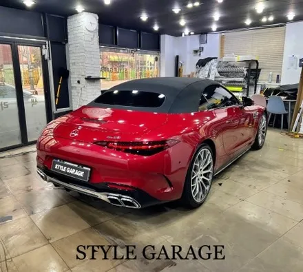 벤츠 SL63AMG 무광블랙 전체랩핑 및 도어잼 랩핑 벤츠랩핑 가격 아깝지 않은 무결점 퀄리티 / 양천구 신정동
