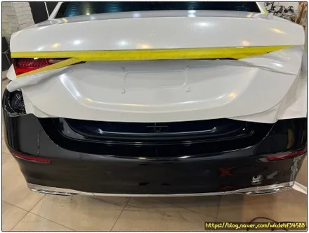 벤츠 S350d 전체 랩핑 시공 다이아몬드 화이트 펄 / 서울 양천, 구로, 강서, 영등포, 부천