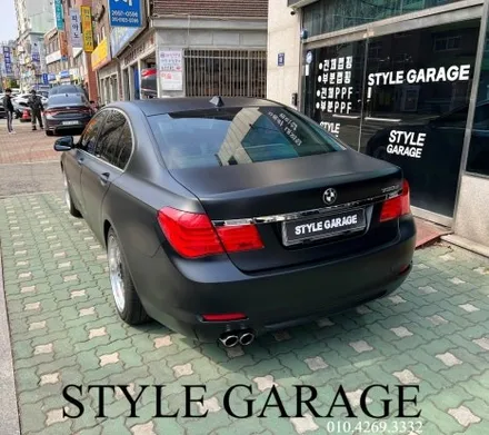 부천랩핑 리얼 후기 BMW 730d 무광블랙 전체랩핑 실내 카본 랩핑 / 양천구 신정동