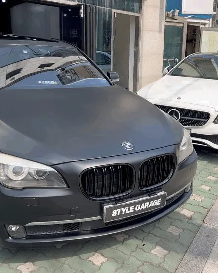 부천랩핑 리얼 후기 BMW 730d 무광블랙 전체랩핑 실내 카본 랩핑 / 양천구 신정동