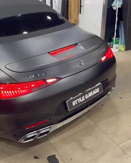 벤츠 SL63AMG 무광블랙 전체랩핑 및 도어잼 랩핑 벤츠랩핑 가격 아깝지 않은 무결점 퀄리티 / 양천구 신정동