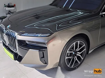 BMW 740i 하단 리퀴드 메탈 브론즈 듀오톤(투톤)랩핑 - 랩허브 / 일산, 고양, 파주 자동차랩핑시공 전문 / 고양,일산,김포