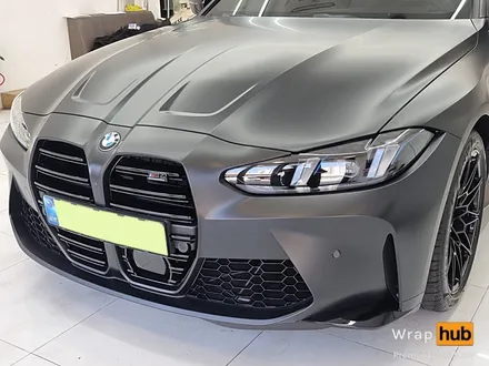BMW M4 컨버터블, 오토벨벳 사틴블랙 랩핑으로 색다른 느낌! - 랩허브 / 일산, 파주, 고양 수입차 랩핑전문 / 고양,일산,김포