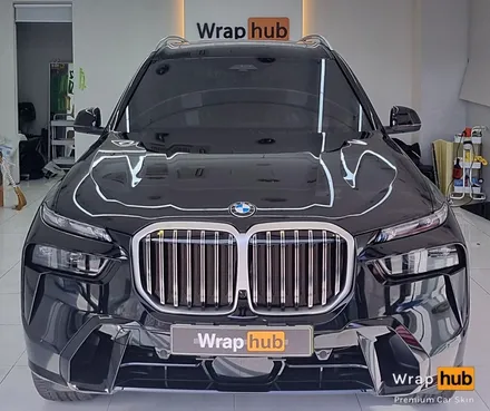 BMW X7 오토벨벳 리페어 블랙 전체랩핑 - 랩허브 / 일산, 파주, 고양 수입차랩핑 전문시공 / 고양,일산,김포