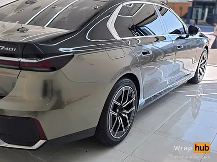 BMW 740i 하단 리퀴드 메탈 브론즈 듀오톤(투톤)랩핑 - 랩허브 / 일산, 고양, 파주 자동차랩핑시공 전문 / 고양,일산,김포