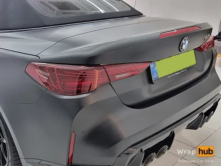 BMW M4 컨버터블, 오토벨벳 사틴블랙 랩핑으로 색다른 느낌! - 랩허브 / 일산, 파주, 고양 수입차 랩핑전문 / 고양,일산,김포
