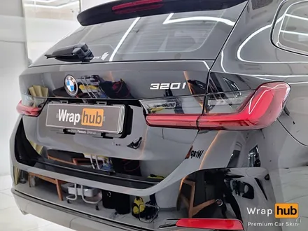 BMW 320i 투어링 고광도 리페어 블랙 전체랩핑/ 크롬딜리트 - 랩허브 / 일산, 파주, 고양 수입차 랩핑 전문 / 고양,일산,김포