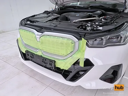 BMW 5시리즈 프론트 그릴 \'크롬죽이기\' - 랩허브 / 일산, 파주, 고양 수입차 랩핑시공 전문 / 고양,일산,김포