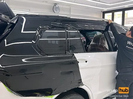 BMW X7 오토벨벳 리페어 블랙 전체랩핑 - 랩허브 / 일산, 파주, 고양 수입차랩핑 전문시공 / 고양,일산,김포