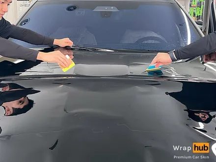 BMW 740d 듀오톤 랩핑 / 옥사이드 그레이에 리페어 블랙으로 투톤랩핑 - 랩허브 / 일산, 파주, 고양 자동차랩핑 전문 / 고양,일산,김포