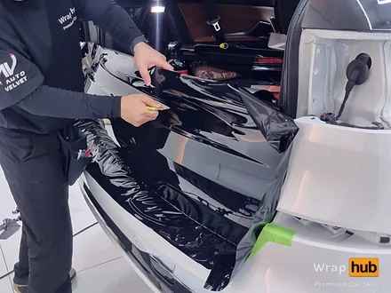 BMW X7 오토벨벳 리페어 블랙 전체랩핑 - 랩허브 / 일산, 파주, 고양 수입차랩핑 전문시공 / 고양,일산,김포