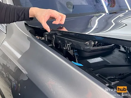 BMW 740d 듀오톤 랩핑 / 옥사이드 그레이에 리페어 블랙으로 투톤랩핑 - 랩허브 / 일산, 파주, 고양 자동차랩핑 전문 / 고양,일산,김포