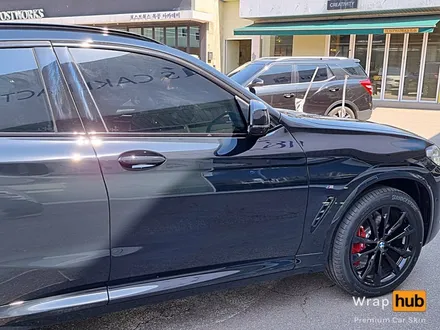 BMW X4 오토벨벳 리페어 블랙 전체랩핑 / 고광도 블랙을 갖고 싶다면 - 랩허브 / 일산랩핑, 파주, 고양 자동차 랩핑시공 전문 / 고양,일산,김포